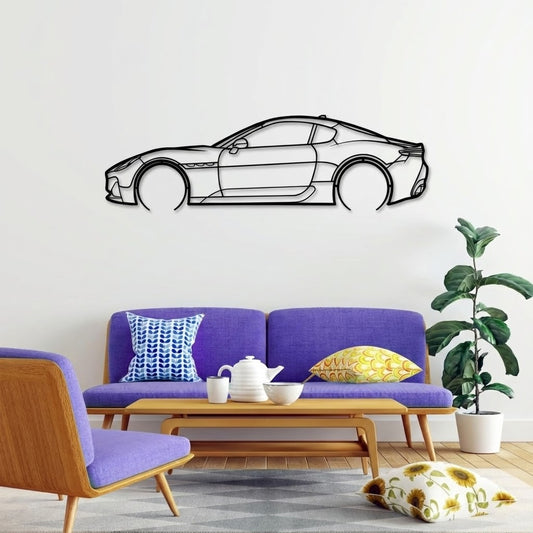 Modena GT, Detailed Silhouette Metal Wall Art
