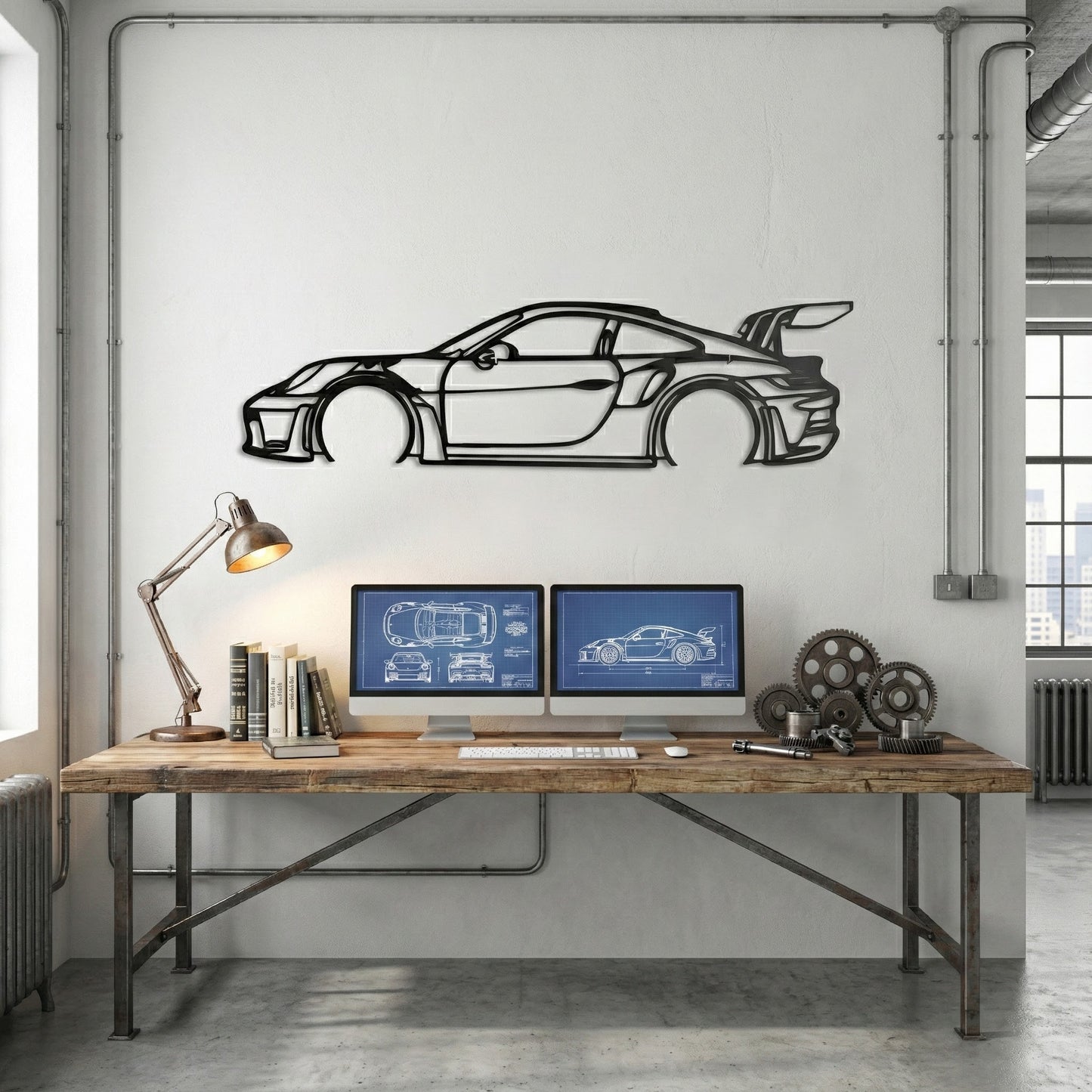 Porsche GT3 RS — Silhouette Métallique by STEELSKETCH™