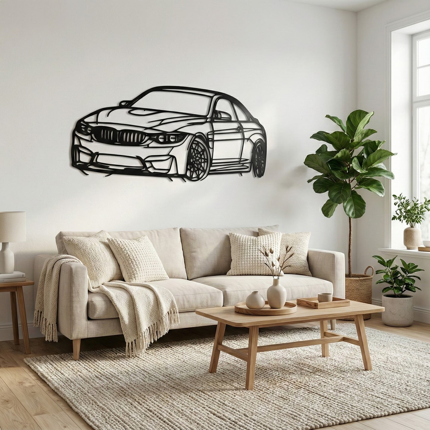 BMW Metal Wall Art – Décoration Murale Sportive & Elegante