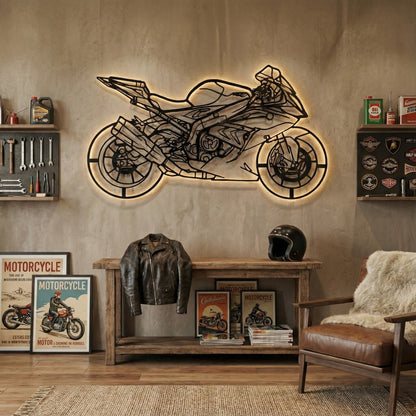 Yamaha R1 — Silhouette Métallique by STEELSKETCH™